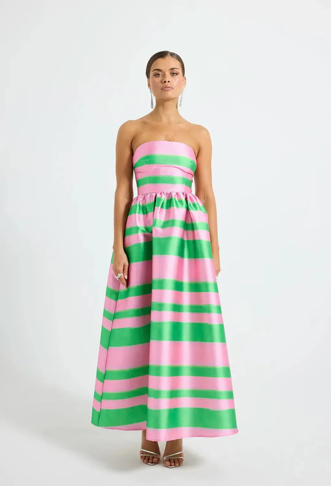 Pasduchas Dottie Midi Dress Watermelon Size 8 for rent on The Volte - main image