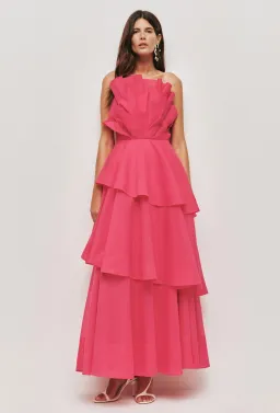Aje Selestia Gown size 14 Pink Magenta for rent on The Volte - image 2