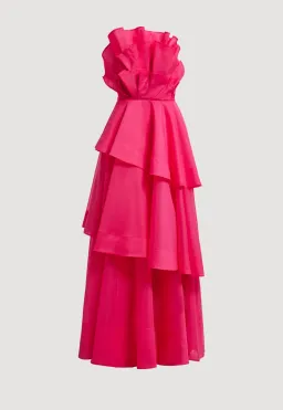 Aje Selestia Gown size 14 Pink Magenta for rent on The Volte - image 3