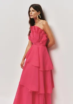 Aje Selestia Gown size 14 Pink Magenta for rent on The Volte - image 5
