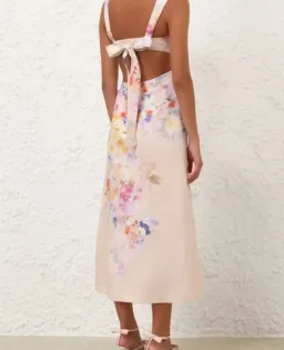 ZIMMERMANN CRUSH MIDI DRESS IN MULTI FLORAL SIZE 2/12 AU for rent on The Volte - image 3