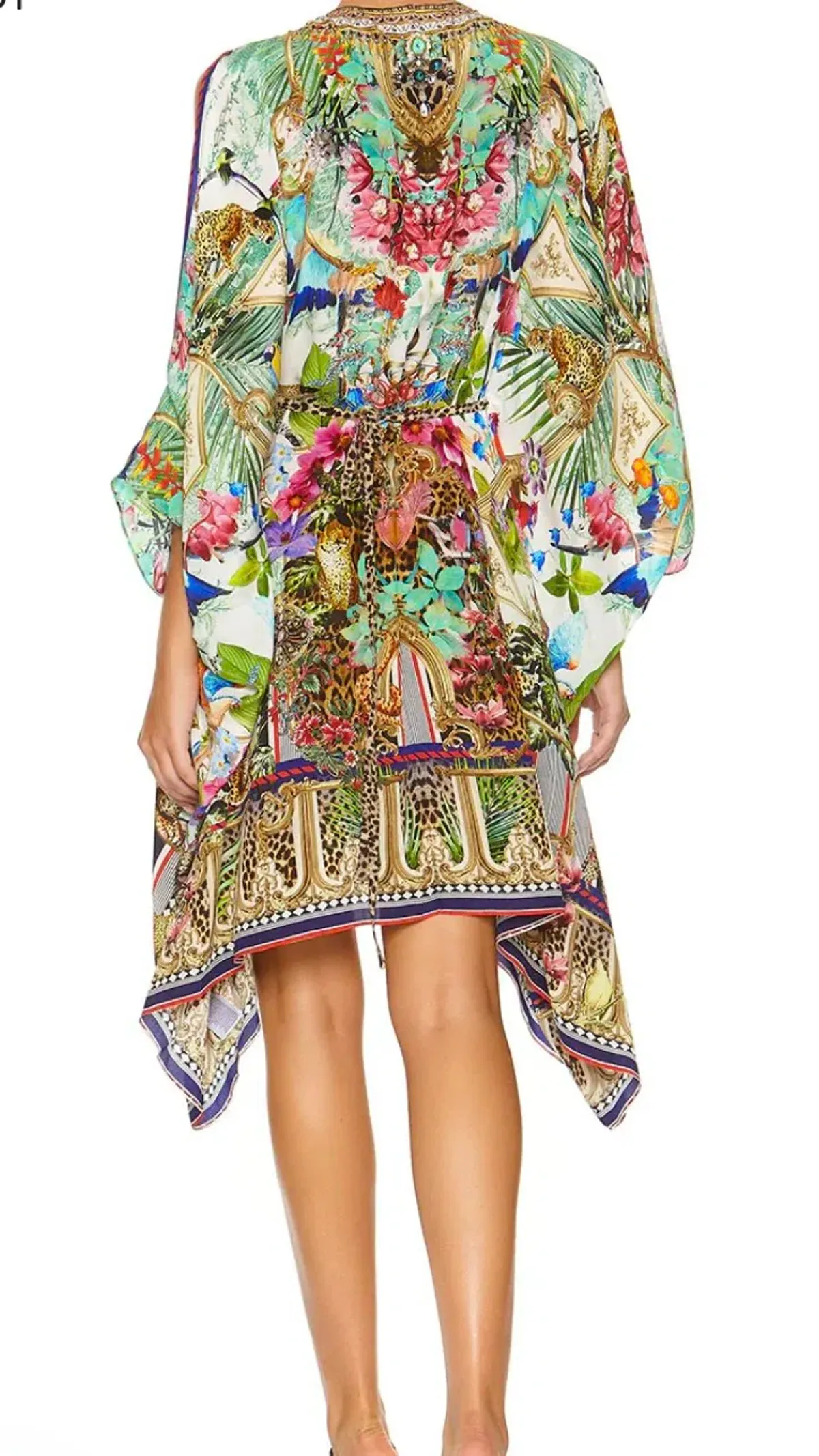 Camilla Champagne Coast Short Kaftan with Hardware One Size - Image 5