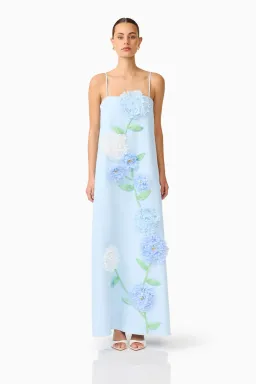 Elliatt Buttercup Maxi Dress in Blue S/AU 8 for rent on The Volte - image 2