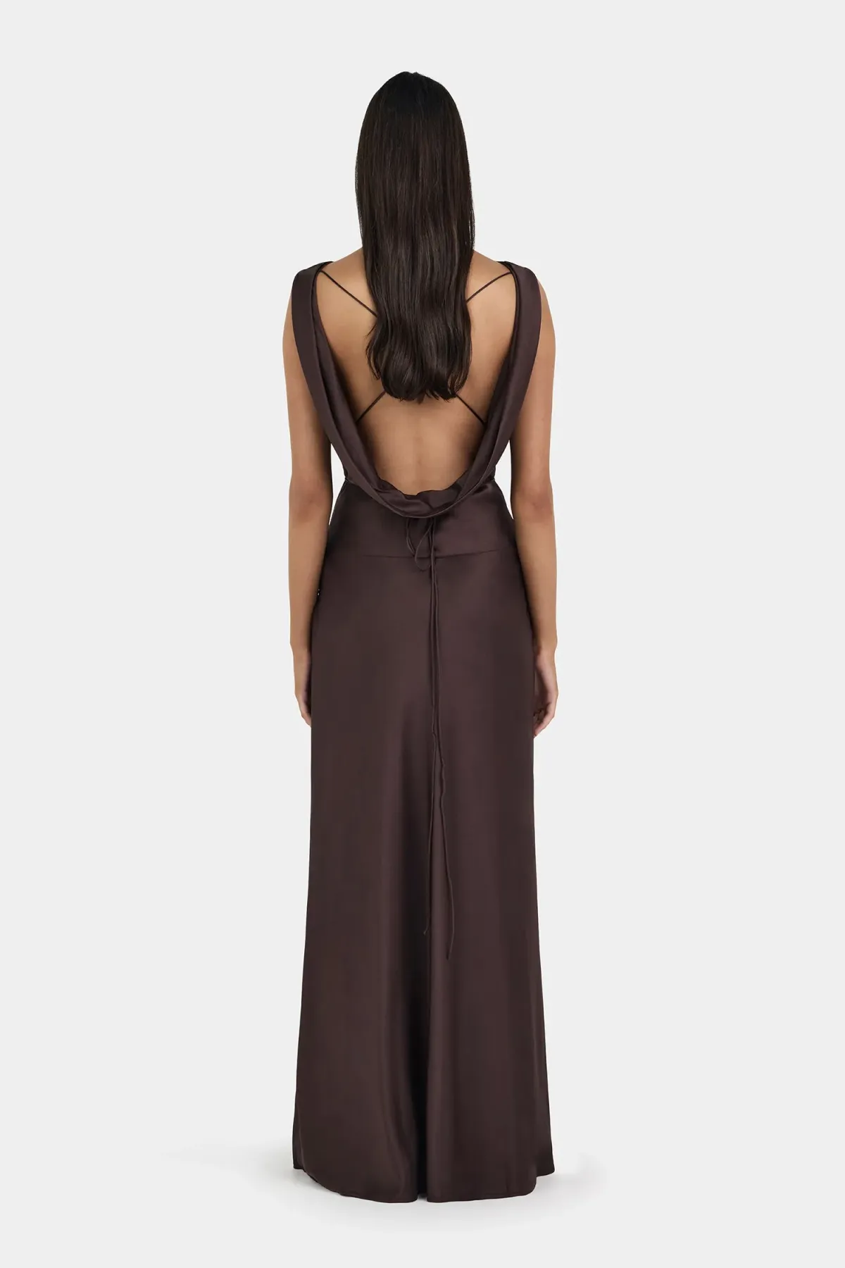 Hansen And Gretel Clara Bias Dress Cognac Size 16 - Image 7
