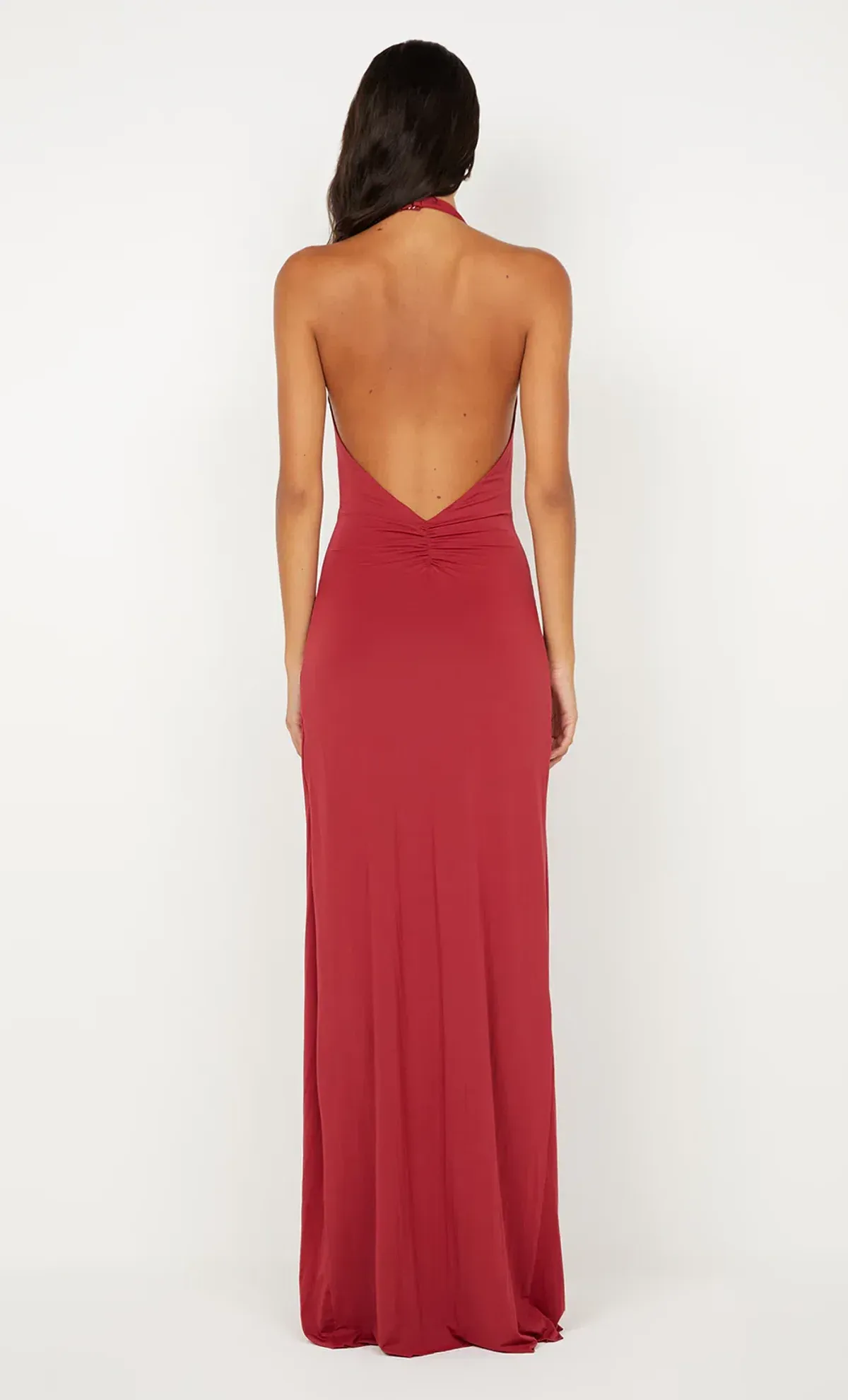 Bec & Bridge, Susie Plunge Maxi Dress, Cherry, Size 10 - Image 3