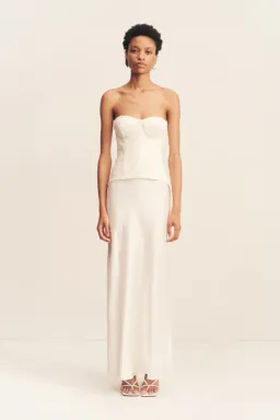 Shona Joy Luminous Lace Bustier & Maxi Skirt - Size 4 Top & Size 6 Skirt for rent on The Volte - image 2