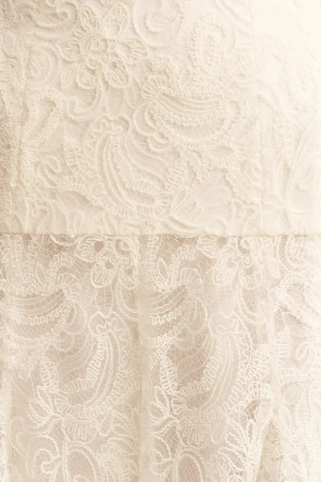 Shona Joy Luminous Lace Bustier & Maxi Skirt - Size 4 Top & Size 6 Skirt for rent on The Volte - main image