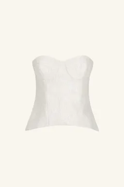 Shona Joy Luminous Lace Bustier & Maxi Skirt - Size 4 Top & Size 6 Skirt for rent on The Volte - image 8