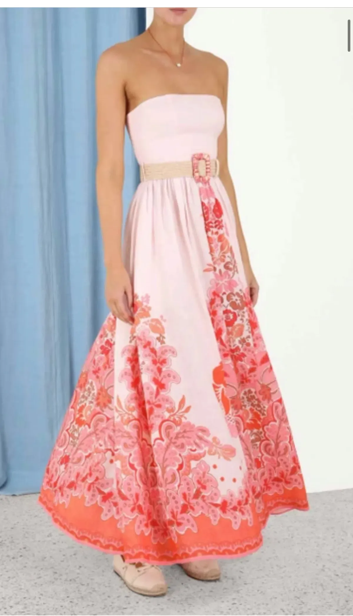 Zimmermann Violet Long Belted Dress Size 0/8 AU - Image 2