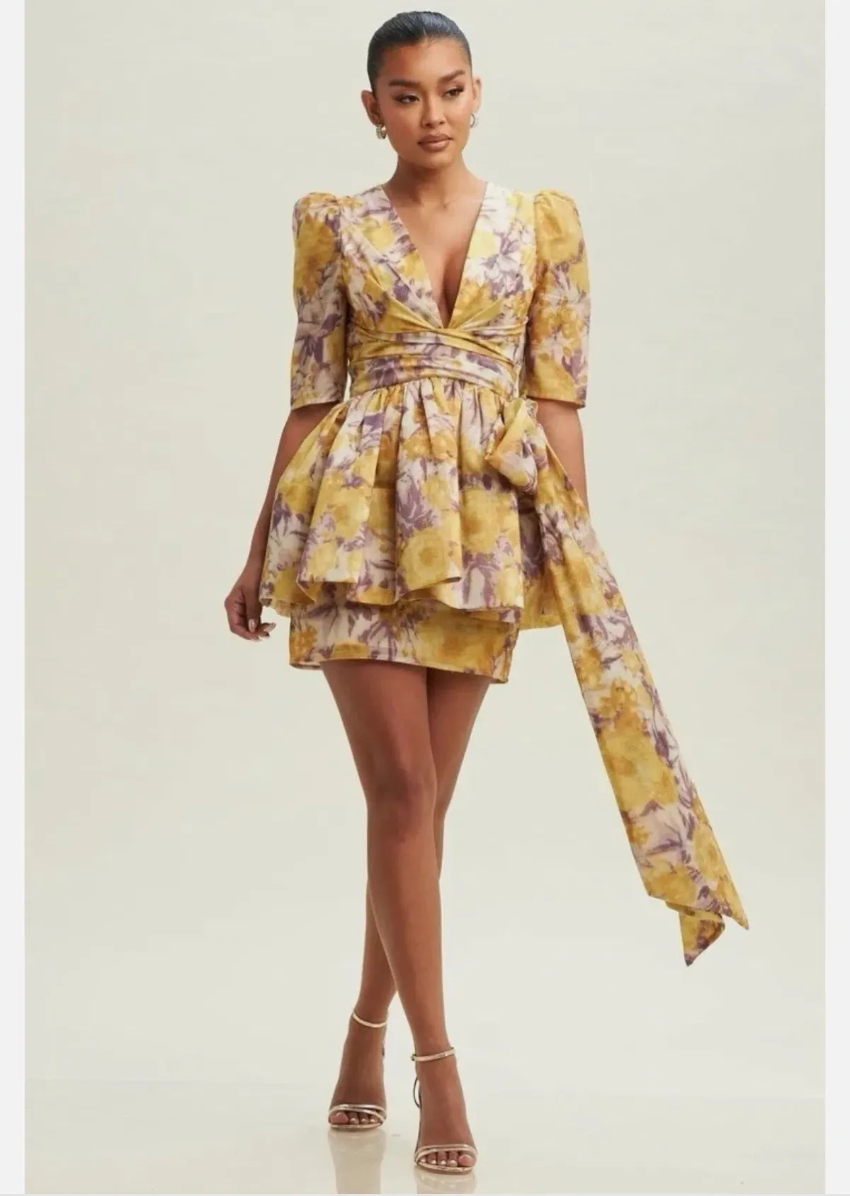 Zimmermann High Tide Peplum Mini Dress Size 0 (AU 6–8) - Image 4