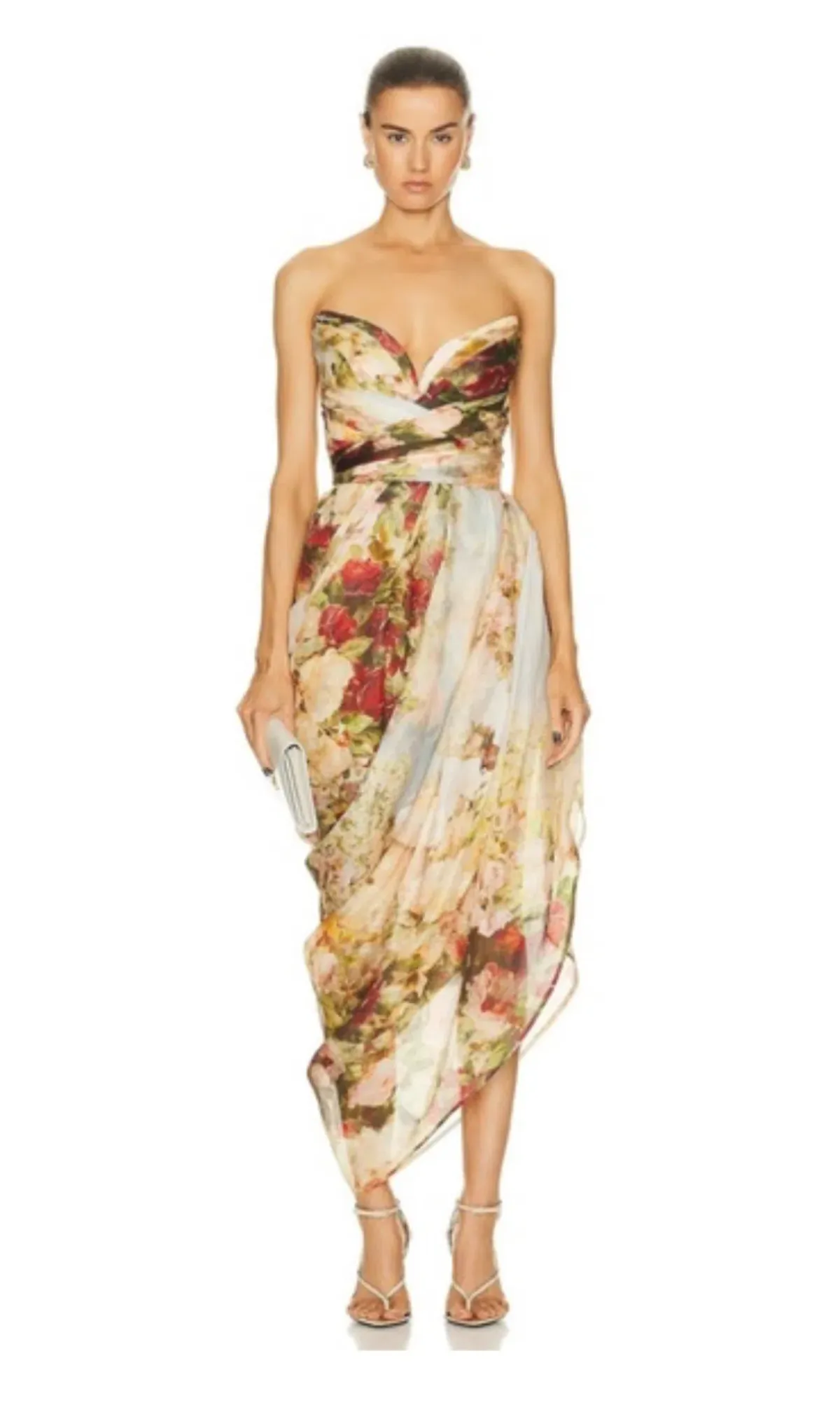 ZIMMERMANN Luminosity Strapless Midi Dress Size 0/8 AU - Image 1