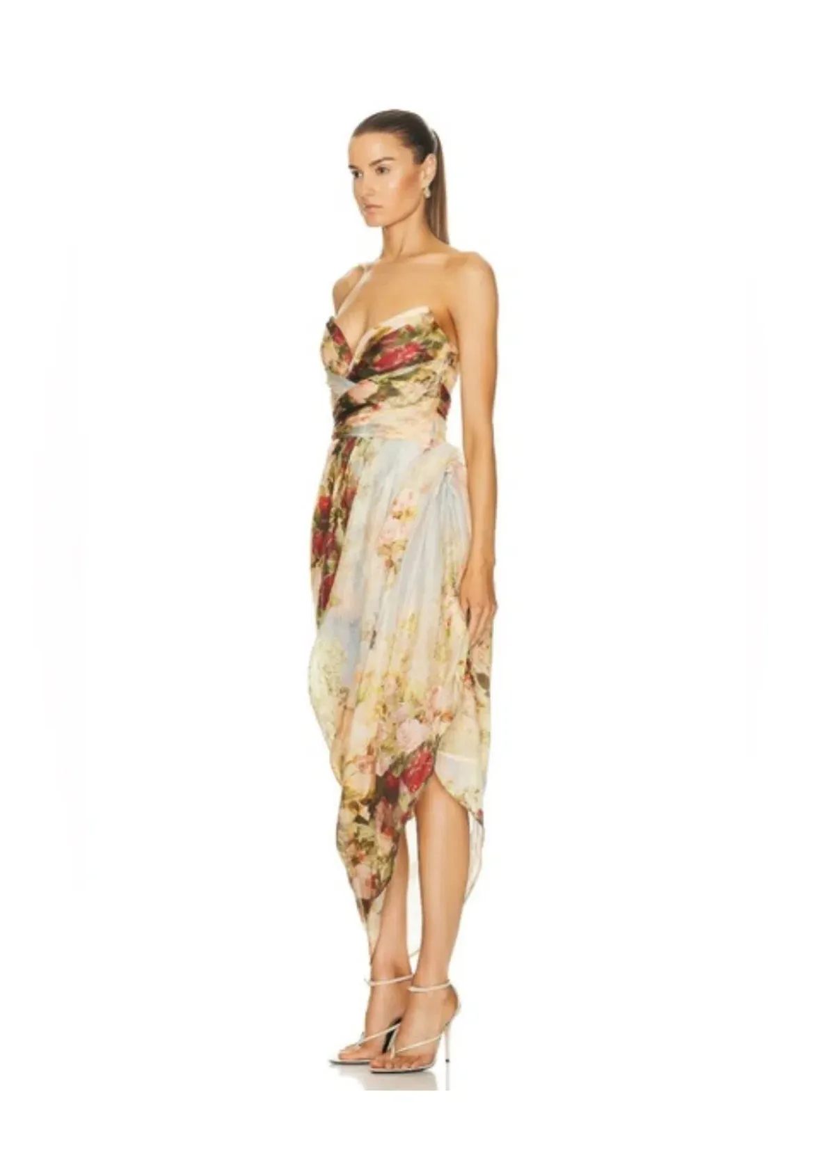 ZIMMERMANN Luminosity Strapless Midi Dress Size 0/8 AU - Image 3