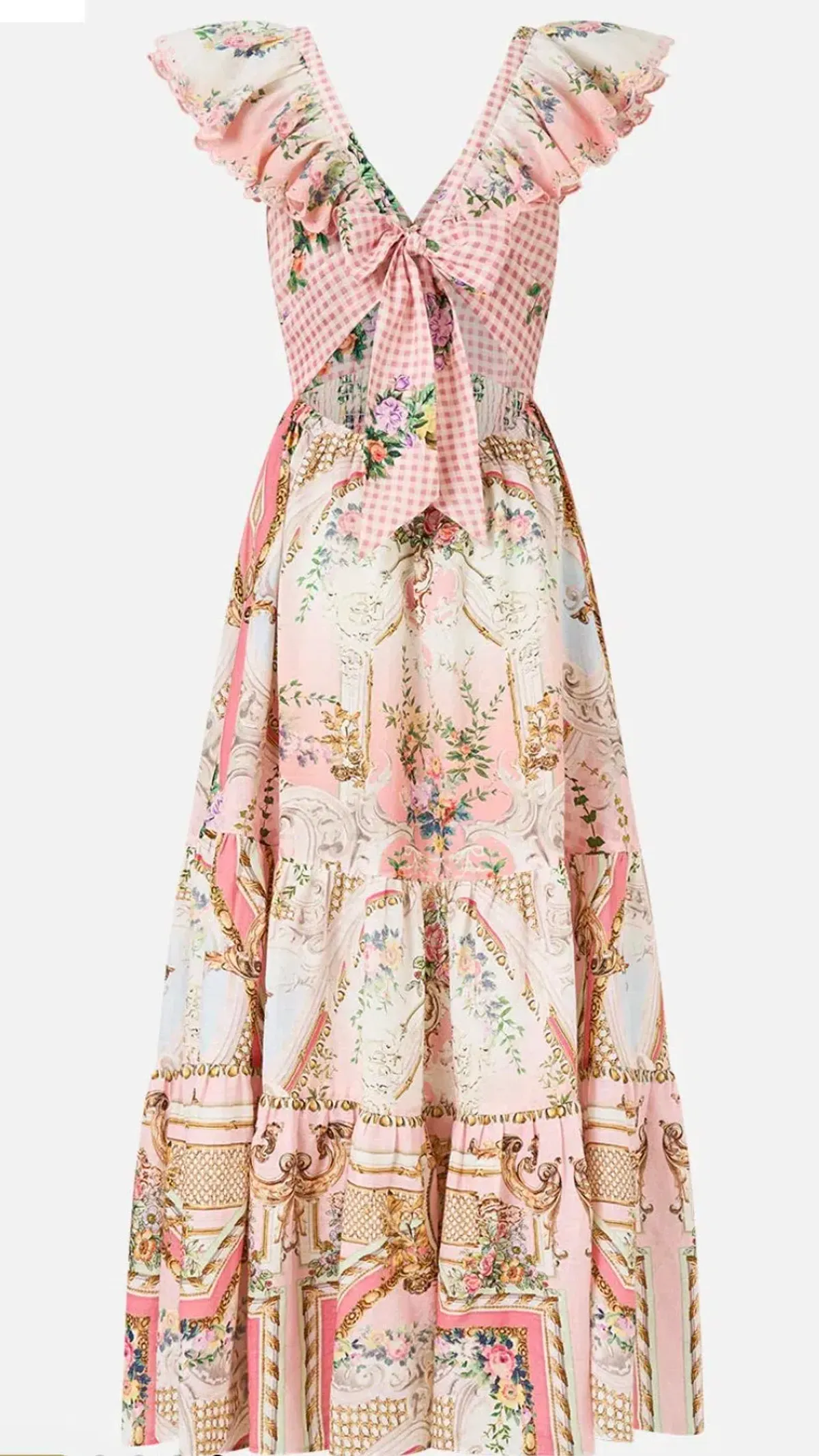 Camilla Lisbon Lullaby Tiered Dress with Neck Frill s.S - Image 7