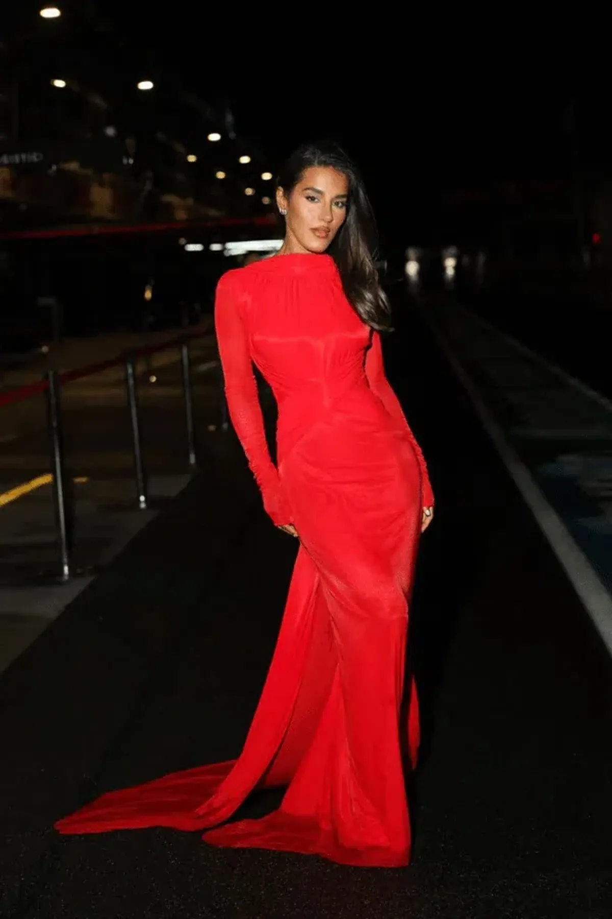 EFFIE KATS MONACO GOWN RED SIZE 10 (M) - Image 1