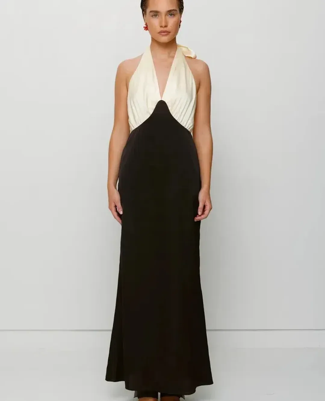 The Wolf Gang Oahu Slip Dress Black Size 12 for rent on The Volte - main image