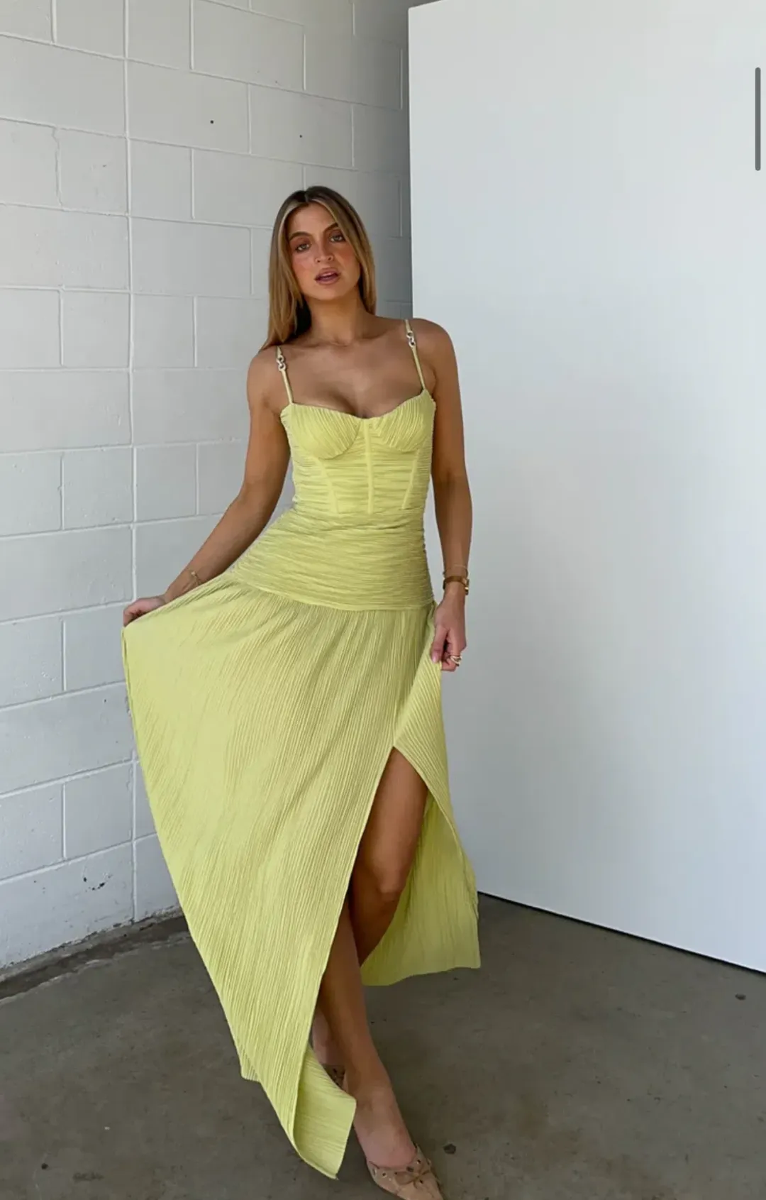Manning Cartell Double Time Pleat Dress Size 10 for rent on The Volte - main image