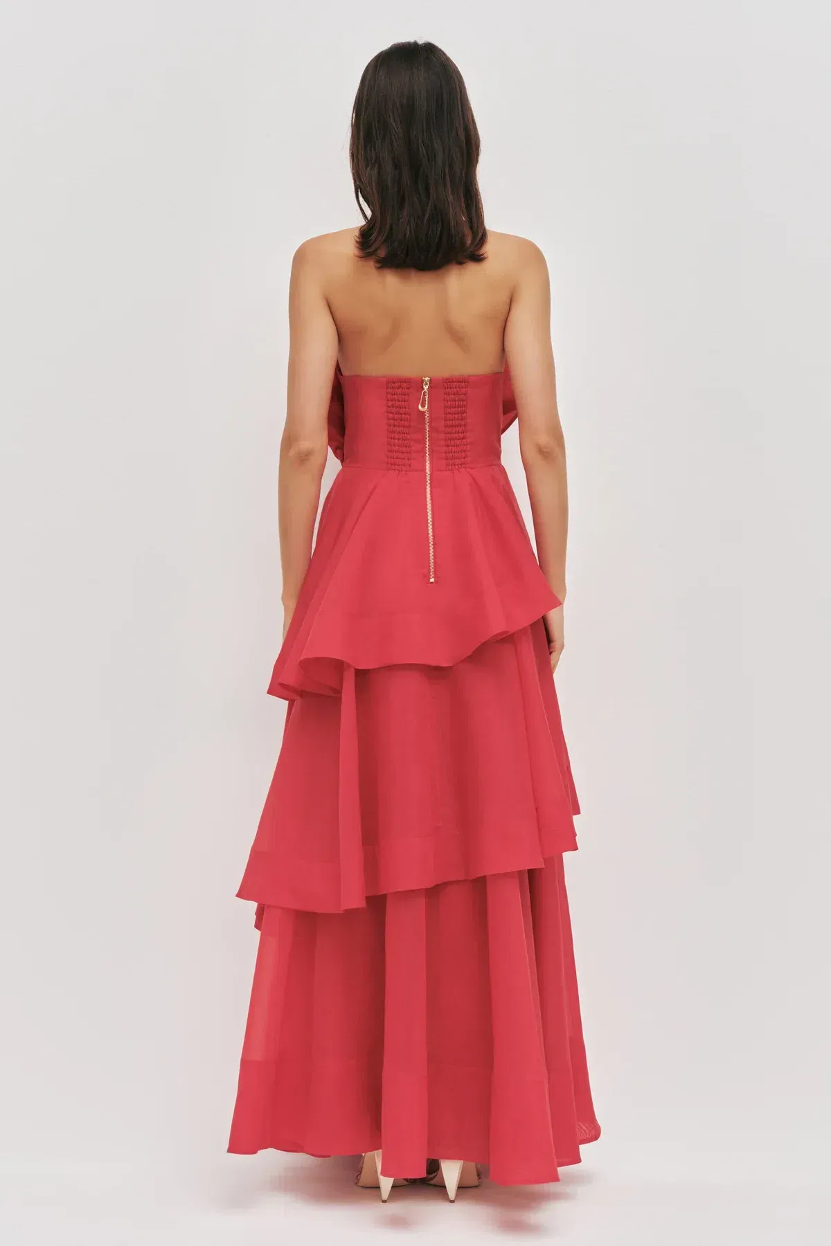 AJE SELESTIA GOWN IN SCARLET RED SIZE 12 - Image 5