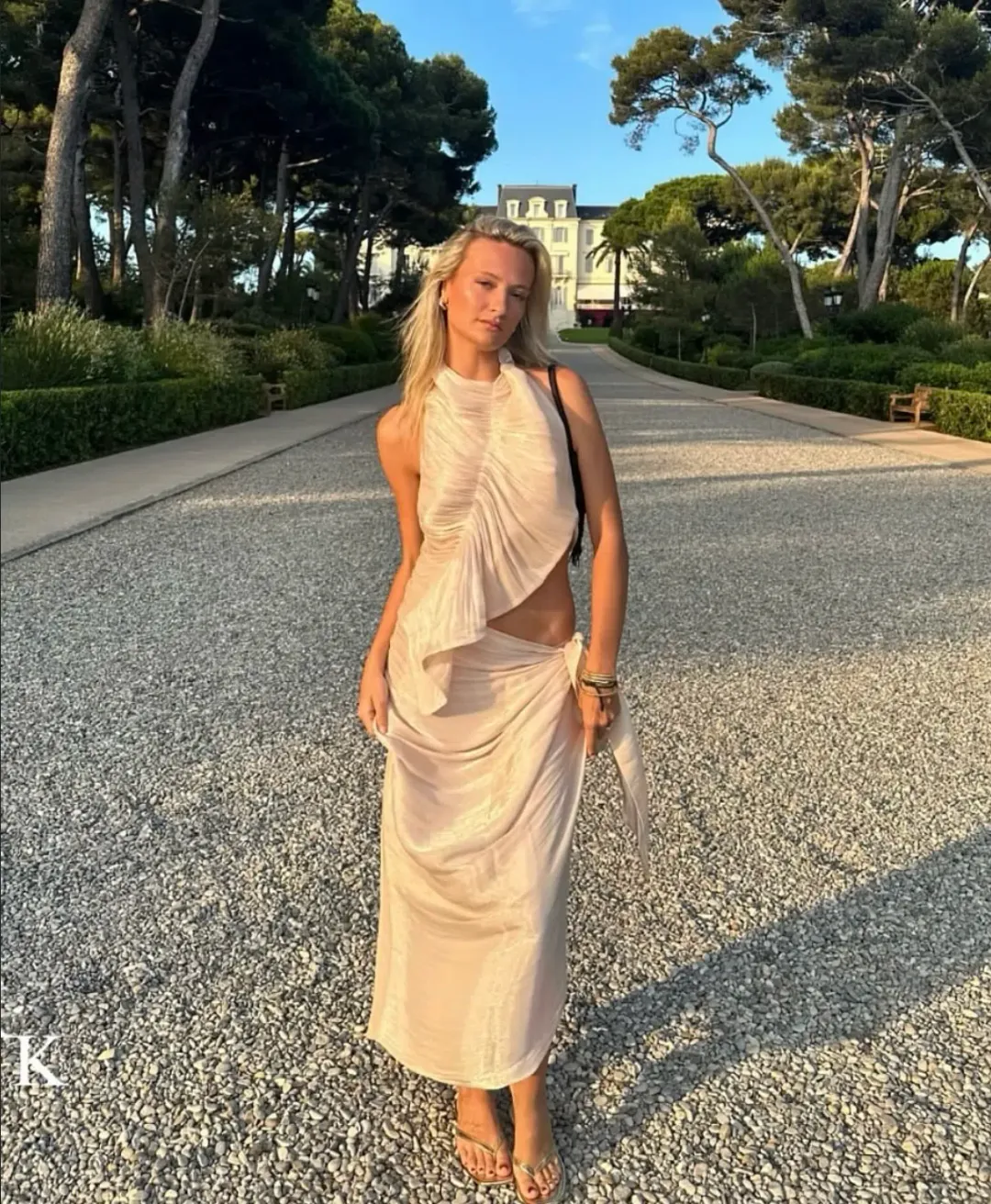 KOSTER KULTURE BOBBIES SKIRT AND TOP CHAMPAGNE for rent on The Volte - main image