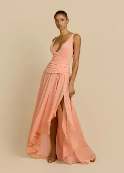 ARCINA ORI DELILAH DRESS PEACH SIZE 8 (S) for rent on The Volte - image 3