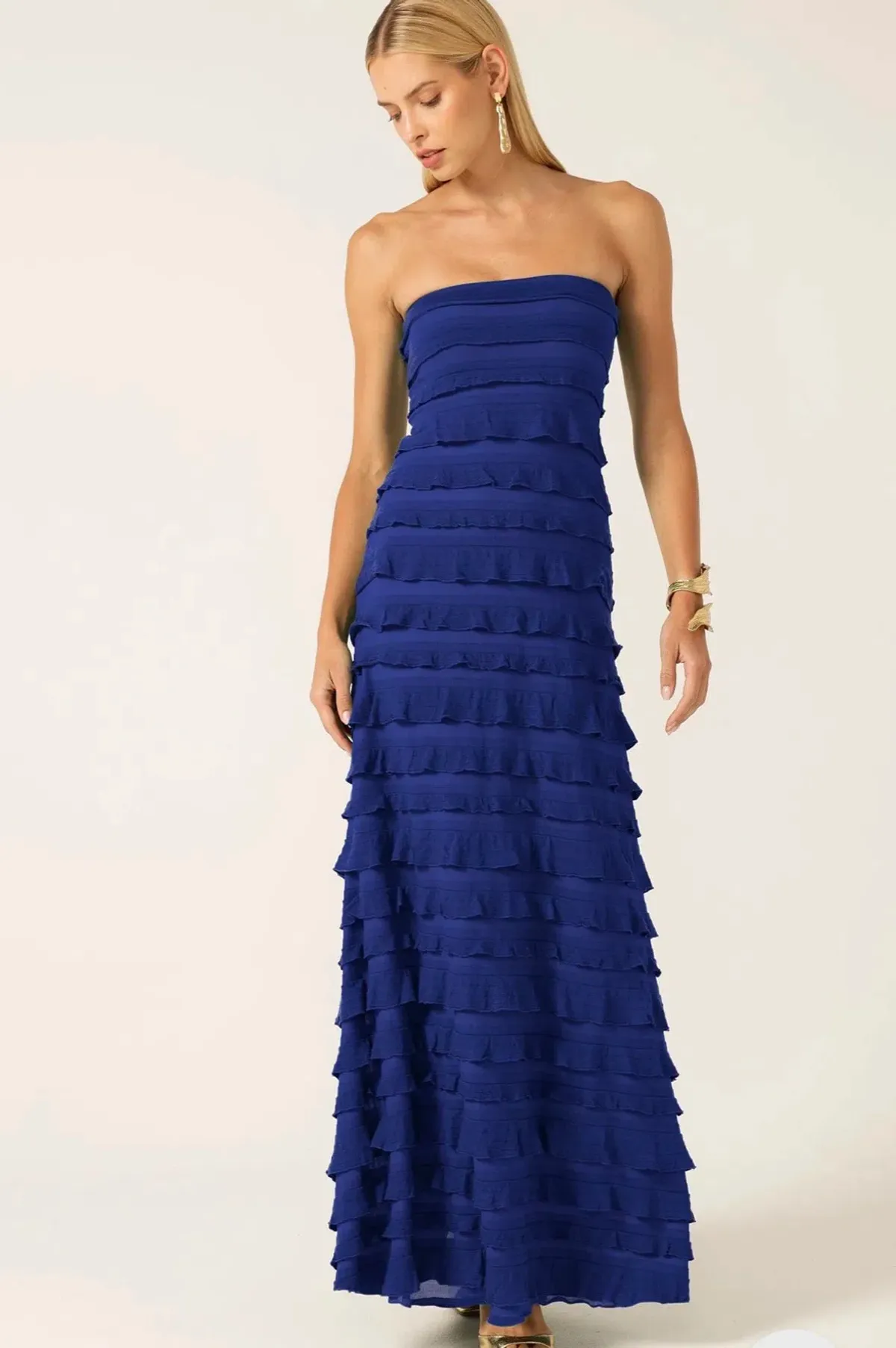 MADDISON MAXI DRESS IN SAPPHIRE - Image 1