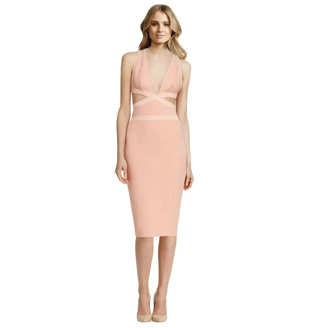 Bec & Bridge Pandora Dress Pink Size AU 8 for rent on The Volte - main image