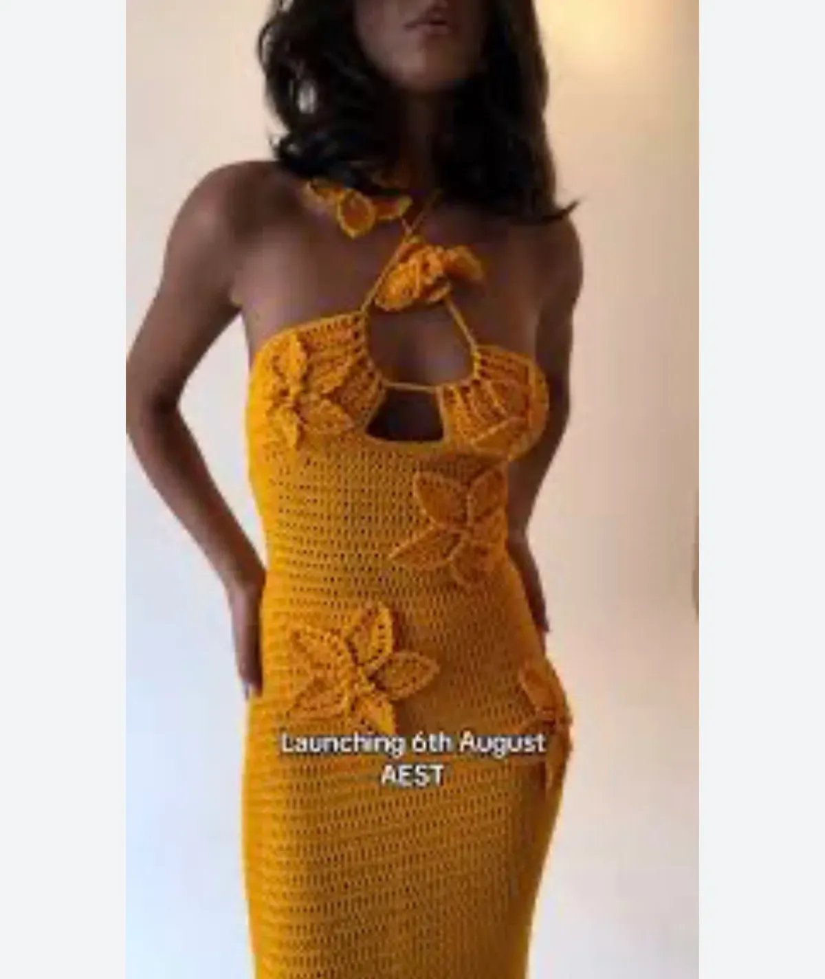 Meshki Island Dress orange Xs or 6 - Image 4