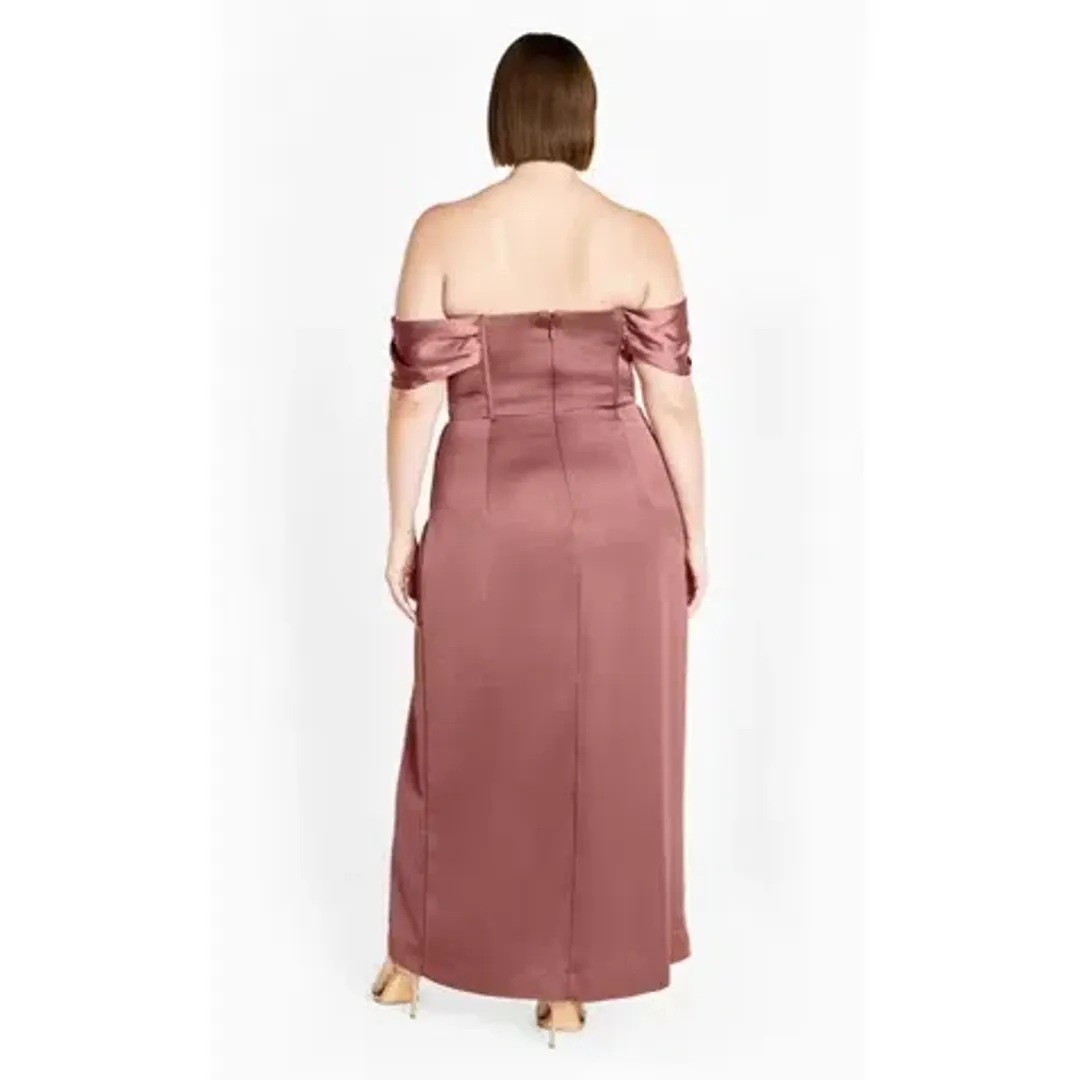 City Chic forbidden love maxi dress size 16 - Rose for rent on The Volte - main image