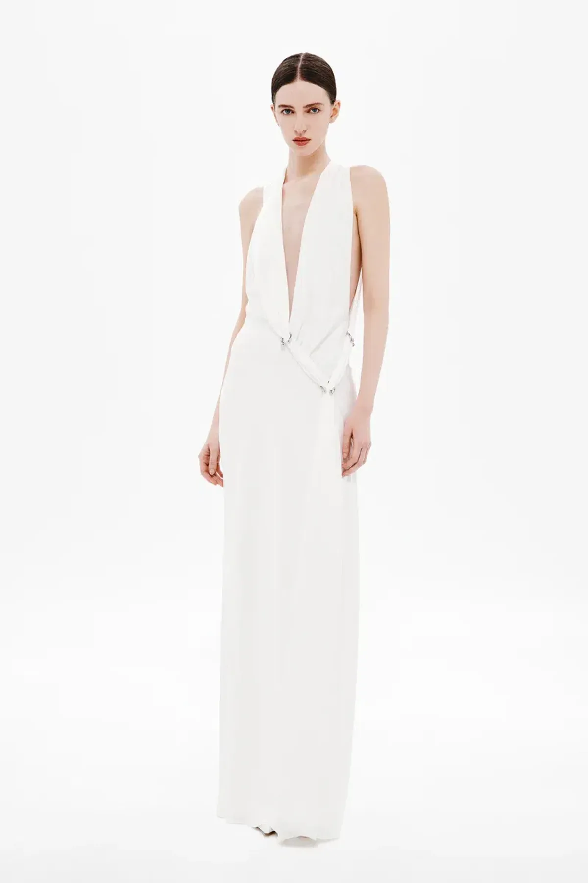 Misha Harlow Satin Dress - White - Image 1