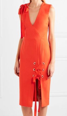 Rebecca Vallance Martinique Dress Tangelo Orange Size 4 for rent on The Volte - image 3