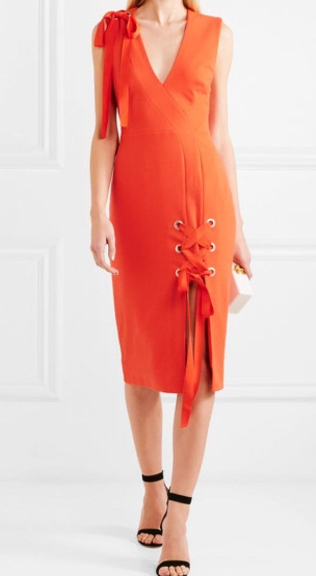 Rebecca Vallance Martinique Dress Tangelo Orange Size 4 for rent on The Volte - main image