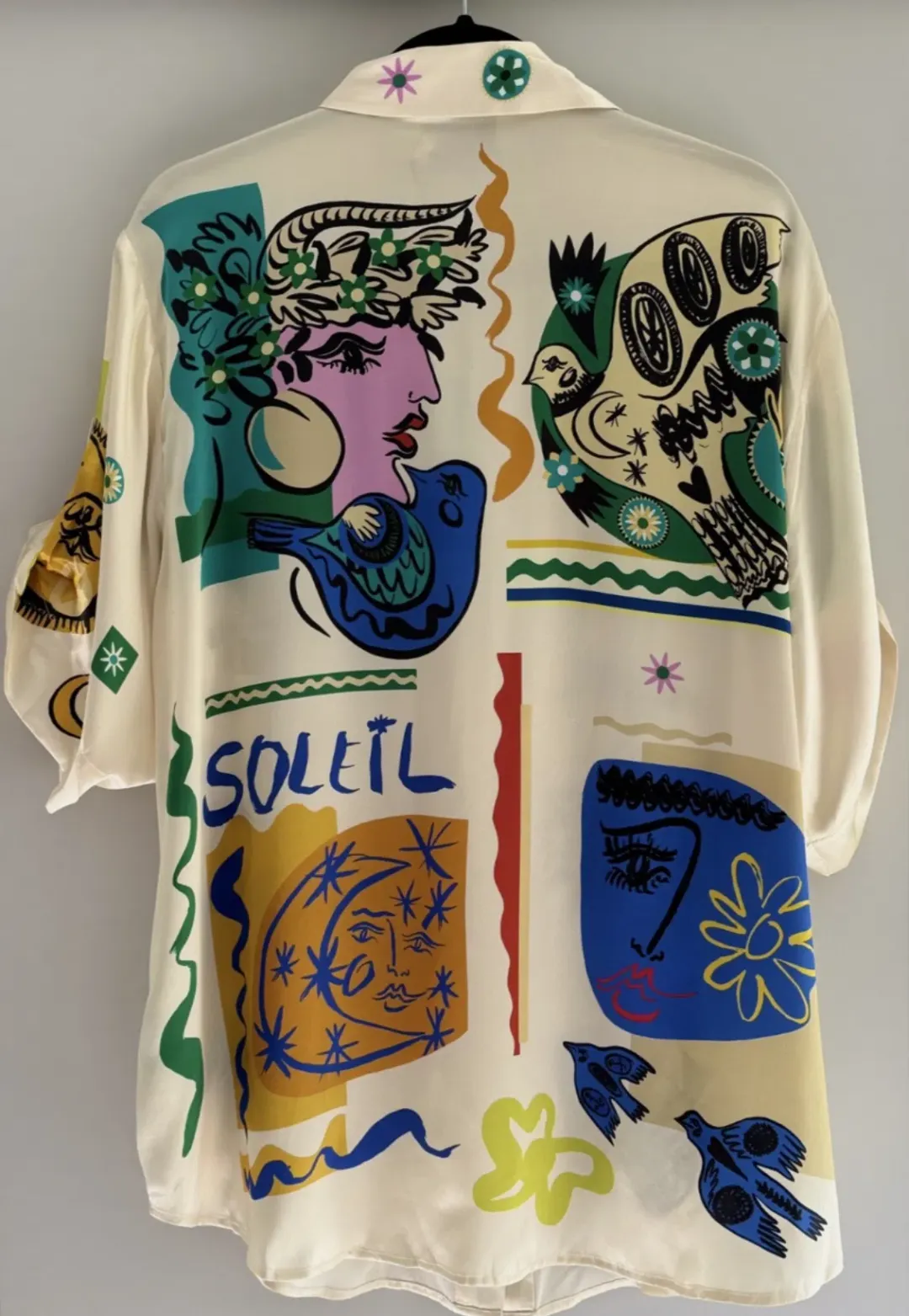 Alemais Soleil Silk Shirt Size 12 for rent on The Volte - main image