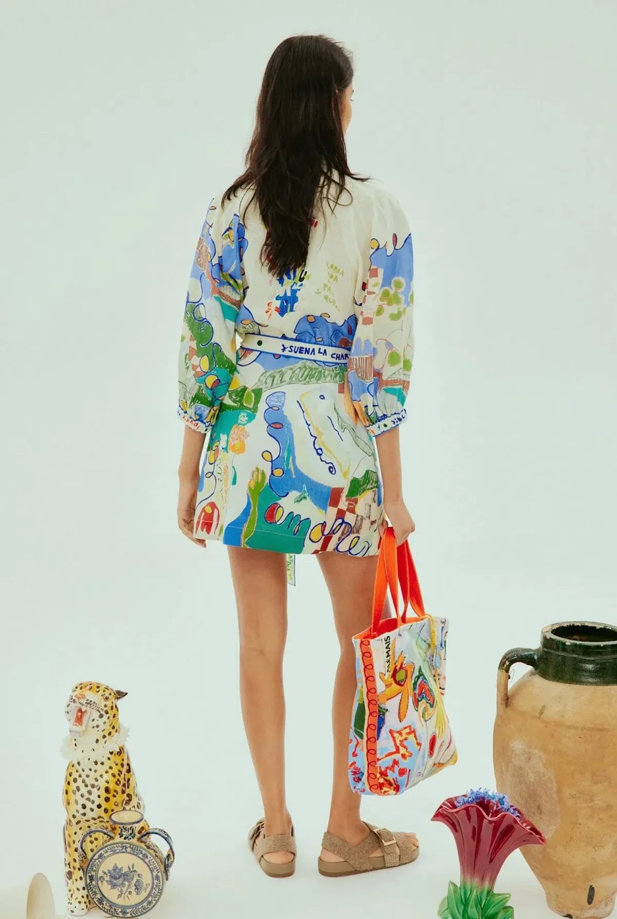 ALEMAIS NADIA MINI SHIRTDRESS PRINT SIZE AU 10 - Image 3