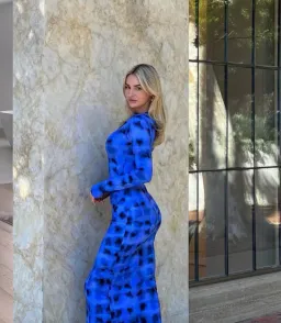Suboo SHIBORI LONG SLEEVE ROUCHED MAXI DRESS - size S for rent on The Volte - image 7