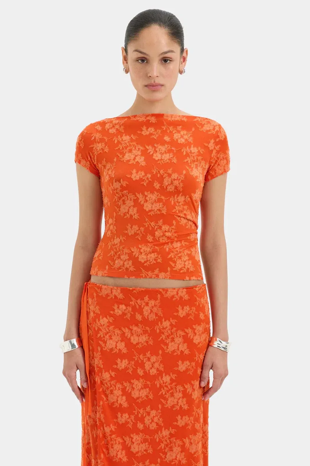 SIR THE LABEL BLANCA TOP & WRAP SKIRT SET SIZE 0 for rent on The Volte - main image