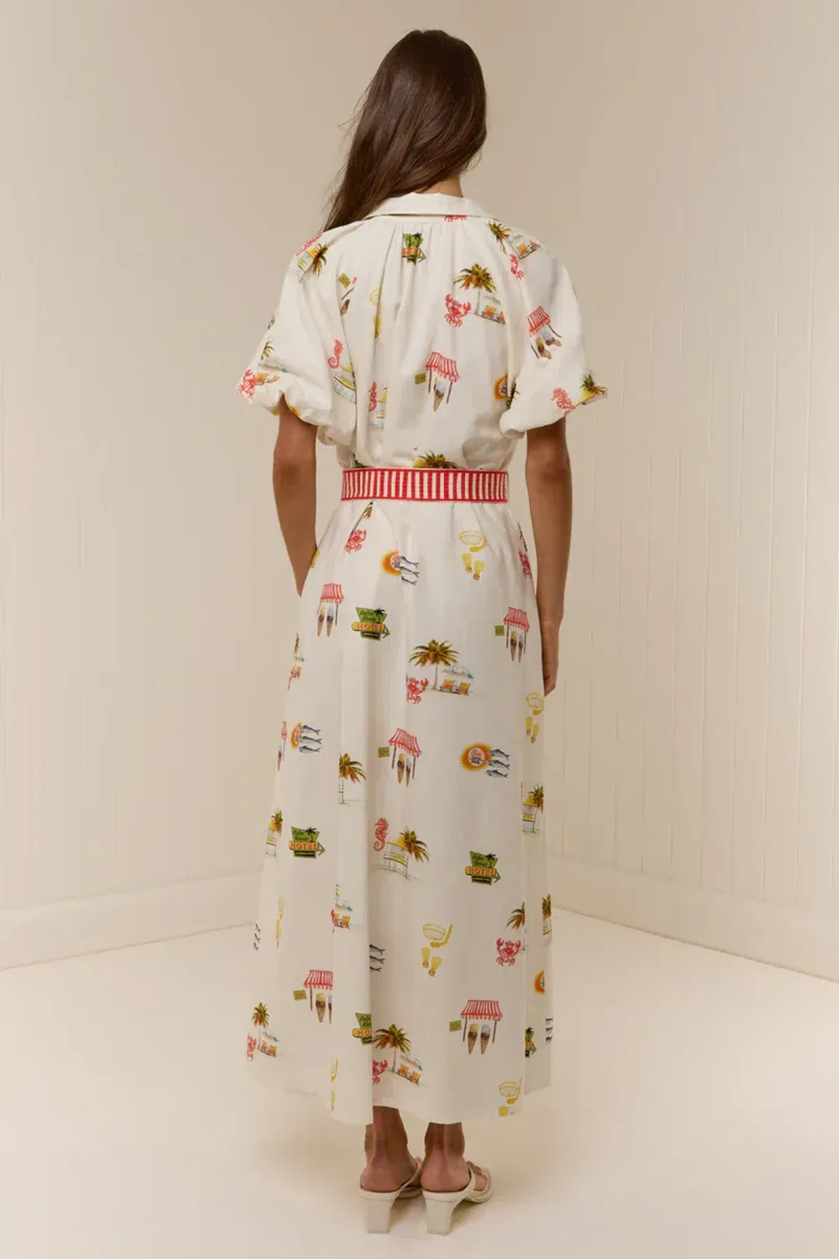 The Marla Dress - Palm Noosa. Size 10, Midi length. - Image 2