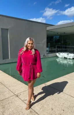 Retrofete Grace Dress Pink Size 12 for rent on The Volte - image 1