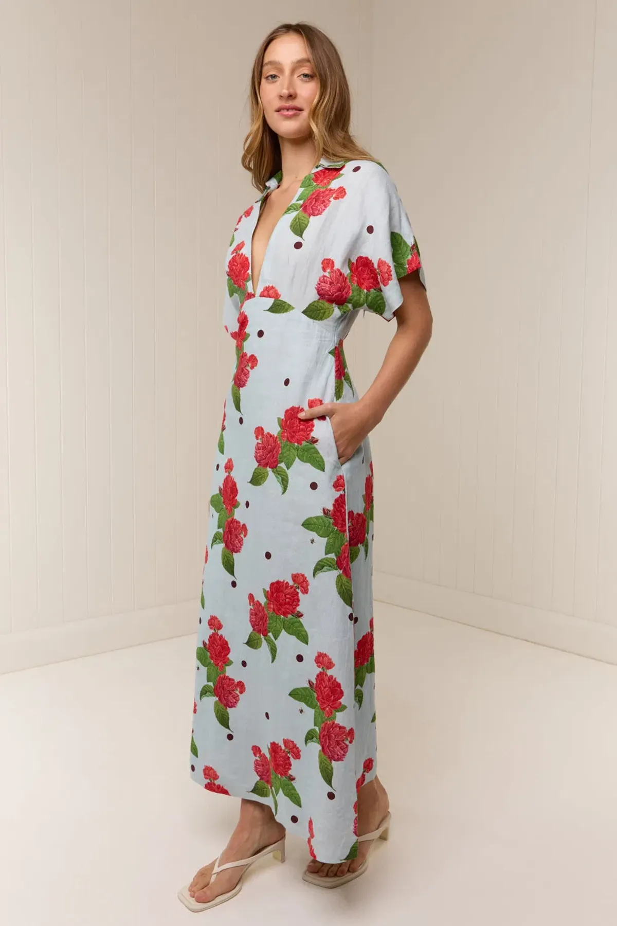 Palm Noosa Jasmine Dress in Sky Garden size 8 - Image 2