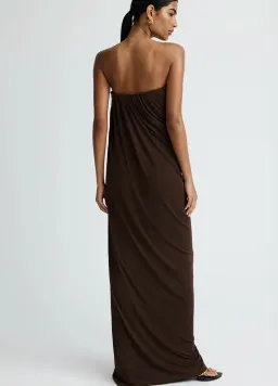 Anna Quan Zella Dress Espresso AU Size 8 for rent on The Volte - image 2