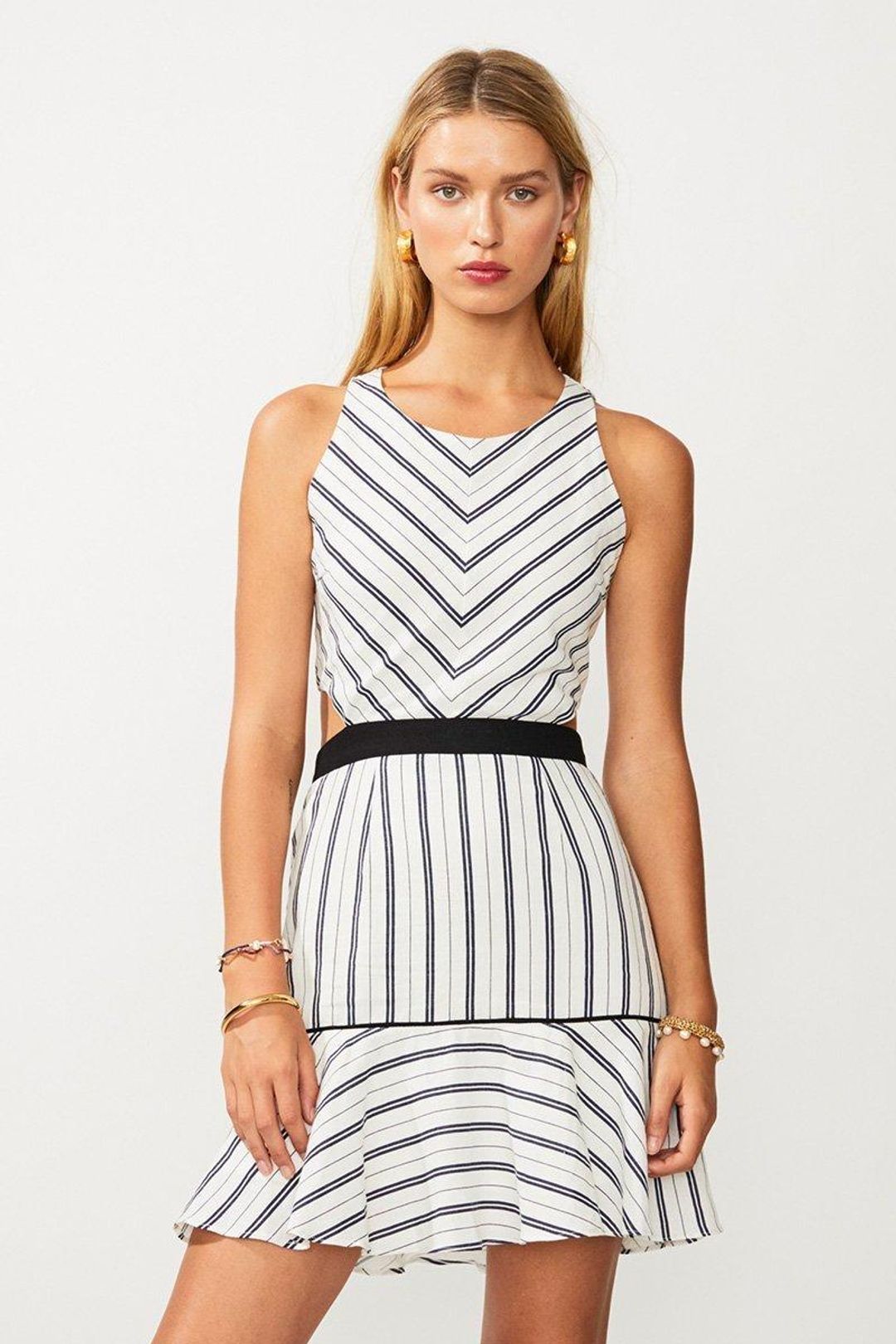 Saboo Straighty 180 Tie Back Mini Dress size 6 for rent on The Volte - main image
