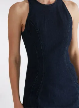 ANNA QUAN Bianca Dress Indigo Denim 8 AU for rent on The Volte - image 5