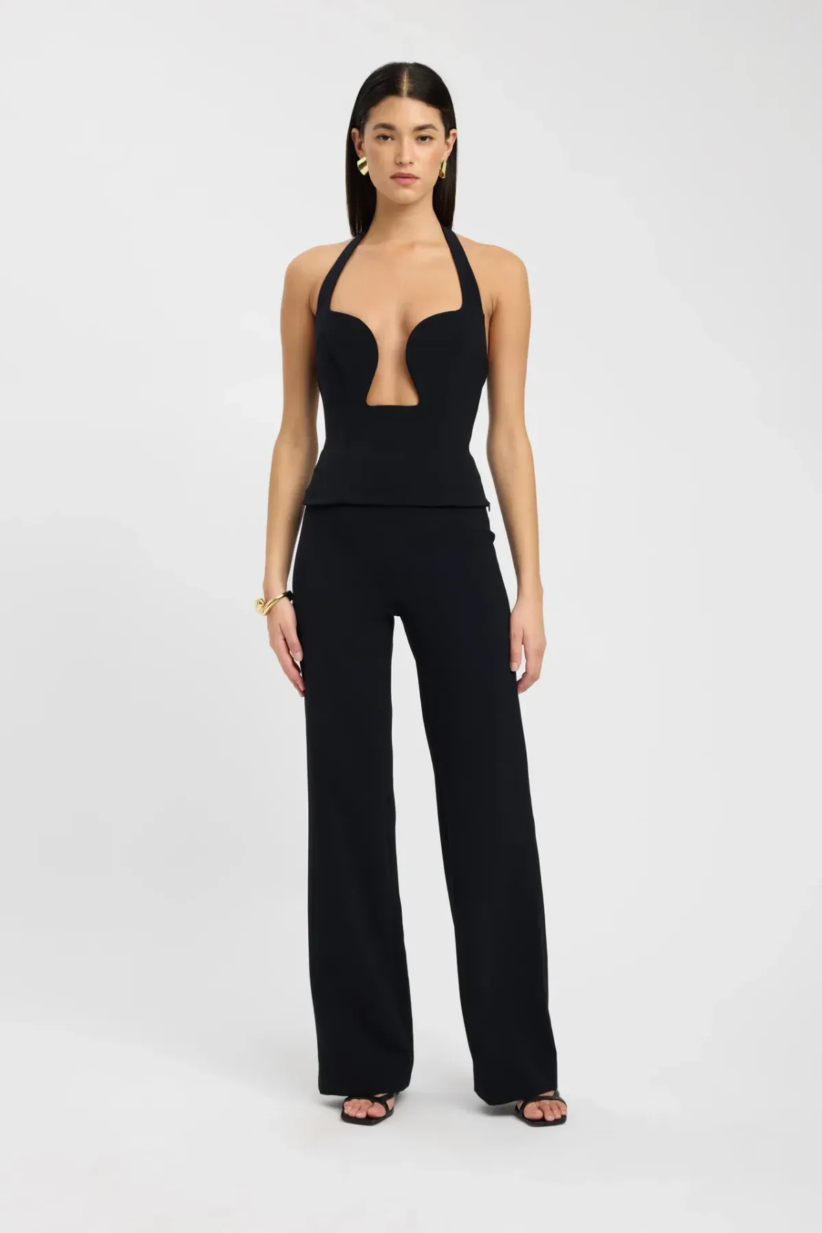 Kookai Alto Low Cut Top in black size 8 - Image 4