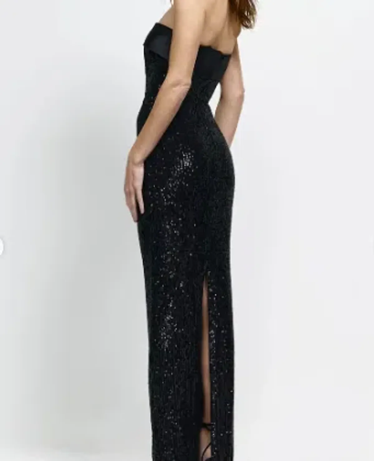 Effie Kats Thalia Gown in Black Sequin - Image 2