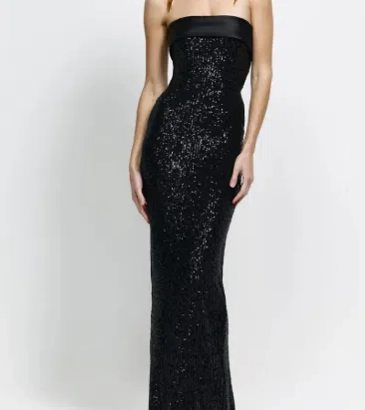 Effie Kats Thalia Gown in Black Sequin - Image 1