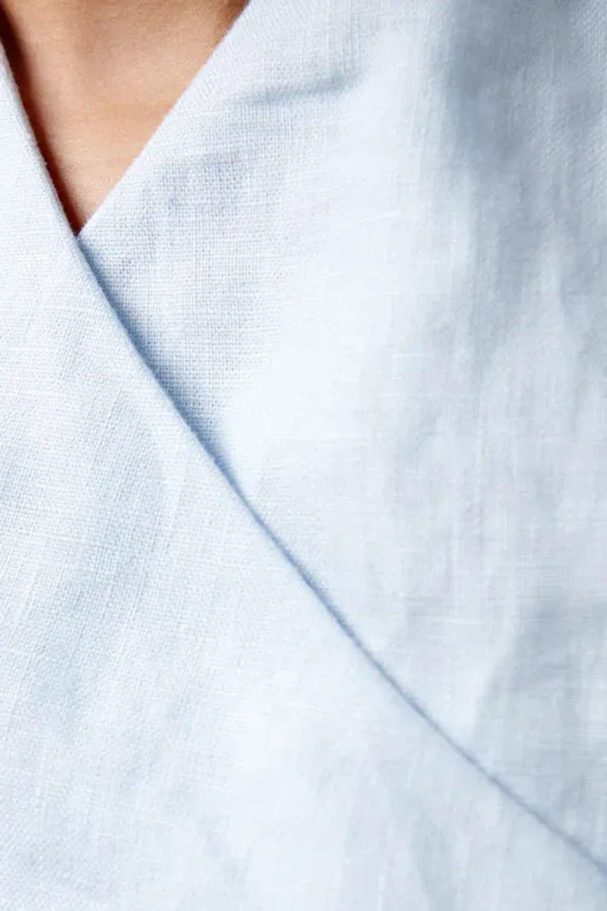 Sir The Label Iris Linen Halterneck Midi Dress in Light Blue AU Size 8 / Sir Size 1 - Image 6
