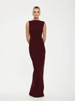 Effie Kats - Verona Gown - Wine - Size M (10) for rent on The Volte - image 1