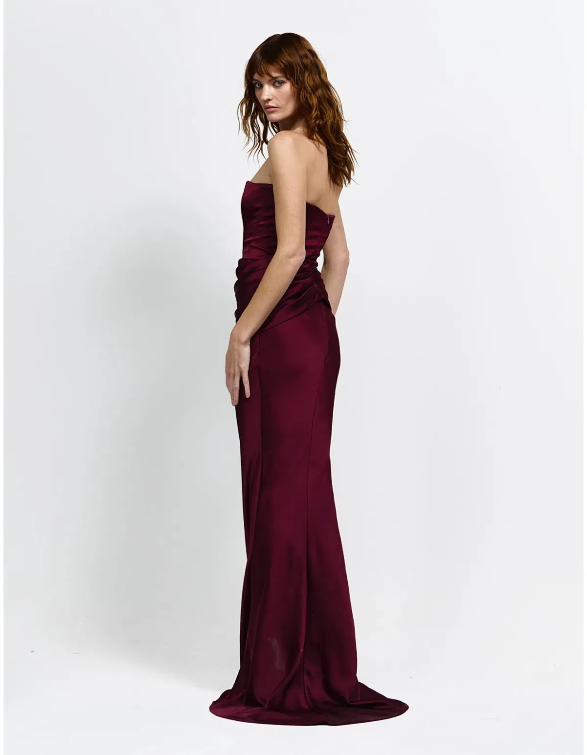 Effie Kats - Indira Gown - Wine - Size S (8) - Image 2