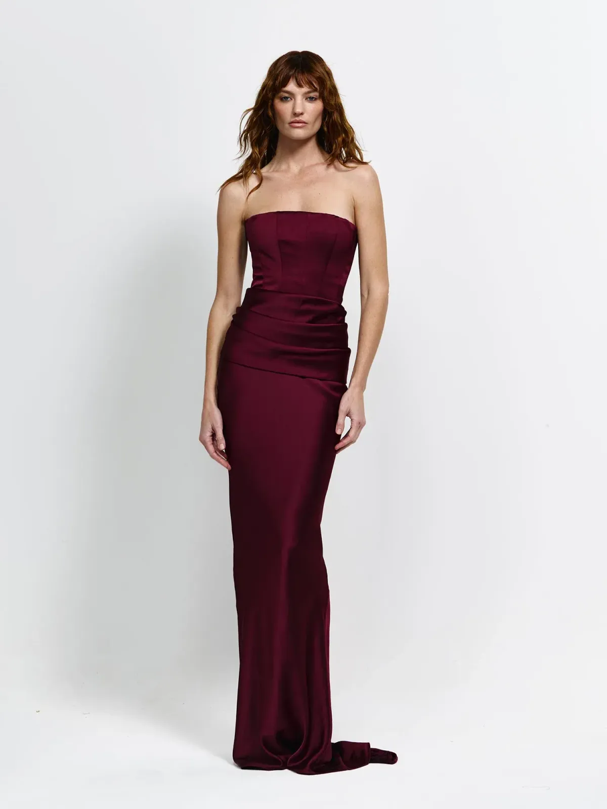 Effie Kats - Indira Gown - Wine - Size S (8) - Image 1