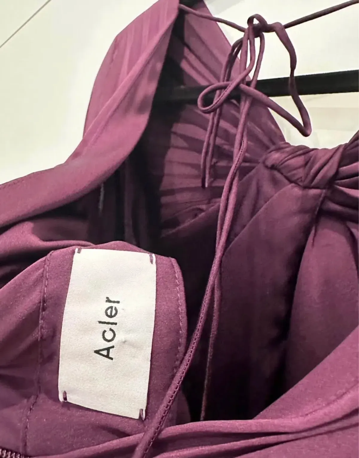 Acler dailley midi dress, plum, size 16 - Image 4