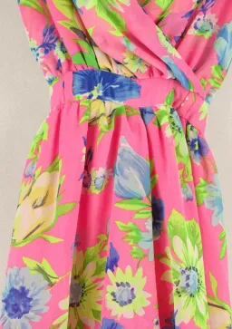 MINKPINK Floral Pink Jumpsuit Size 8 | Mini Length Satin Feel Cocktail & Formal Wear for rent on The Volte - image 3