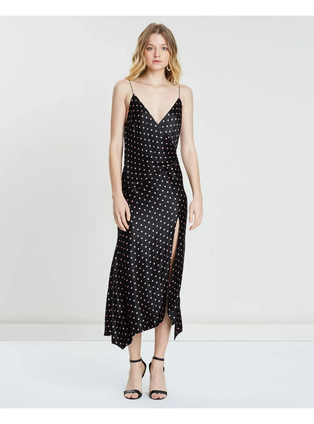 Bec & Bridge Kylie Midi Black Polka Dots Size AU 8 - Image 1